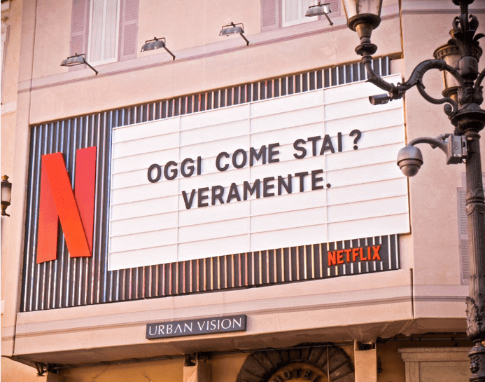 Netflix publicidade Fontana di Trevi 