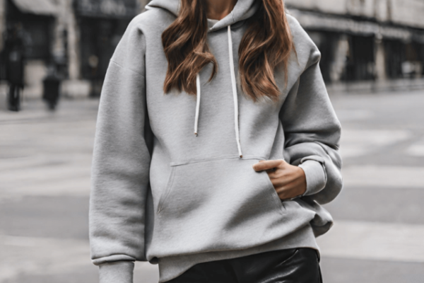 Tendência inverno 2024: moletom com capuz para o look urbano minimalista