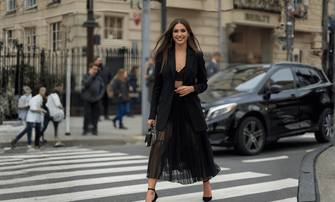 Tecido tule a históia em camadas