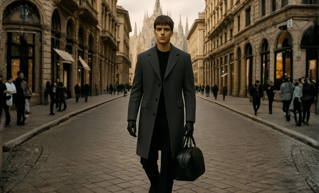 Tweed Donegal é tendência na moda masculina de Outono/Inverno 2026-27