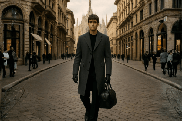 Tweed Donegal é tendência na moda masculina de Outono/Inverno 2026-27