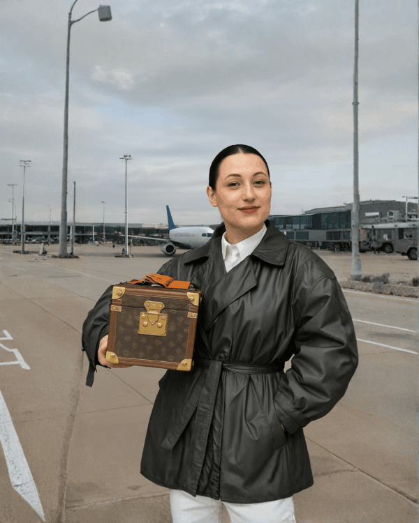 Viajar e baús Louis Vuitton