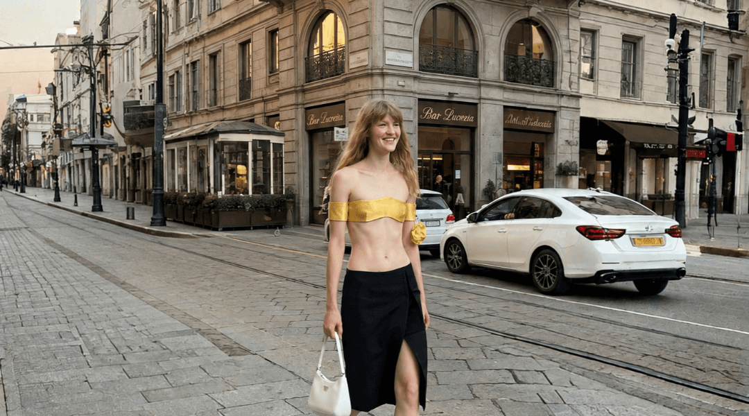 Prada SS27 foco na saia